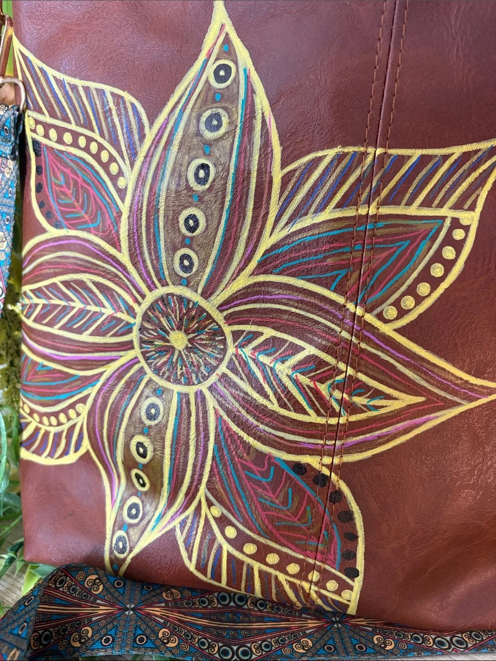 Upcycled Mandala Bag NWOT